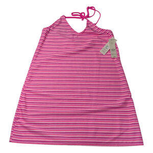 NOBO - No Boundaries - Junior Pink Striped Cover Up - Size S 4-6 NWT Summer Fun